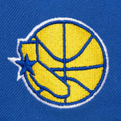 Golden State Warriors Hardwood Classics Old School Stacked Text Snapback Hat sale - Royal sale