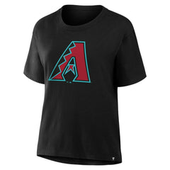 Arizona Diamondbacks Women's Scoop Neck T-Shirt Black