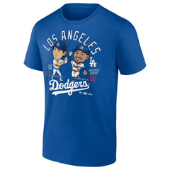 Mookie Betts & Shohei Ohtani Los Angeles Dodgers Player Duo T-Shirt Royal