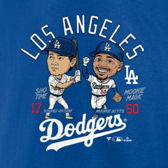 Mookie Betts & Shohei Ohtani Los Angeles Dodgers Player Duo T-Shirt Royal