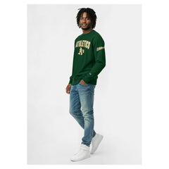 Athletics Champion Reverse Weave Chenille Sweatshirt Green
