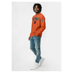 Detroit Tigers Champion Reverse Weave Chenille Sweatshirt Orange
