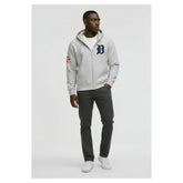 Detroit Tigers Champion Reverse Weave Chenille Full-Zip Hoodie Gray