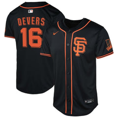 Rafael Devers San Francisco Giants Youth Limited Jersey Black
