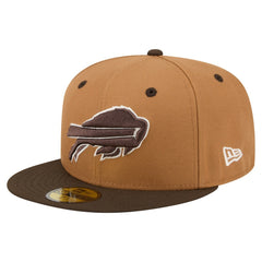 Buffalo Bills New Era Two-Tone Walnut 59FIFTY Fitted Hat - Light Brown/Dark Brown for sale