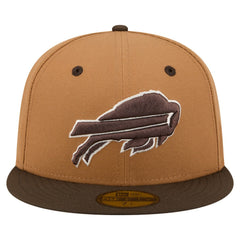 Buffalo Bills New Era Two-Tone Walnut 59FIFTY Fitted Hat - Light Brown/Dark Brown for sale