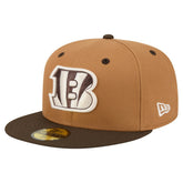 Cincinnati Bengals New Era Two-Tone Walnut 59FIFTY Fitted Hat - Light Brown/Dark Brown outlet