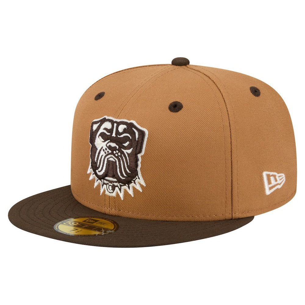 Cleveland Browns New Era Two-Tone Walnut 59FIFTY Fitted Hat - Light Brown/Dark Brown on sale