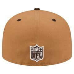 Detroit Lions New Era Two-Tone Walnut 59FIFTY Fitted Hat - Light Brown/Dark Brown on sale