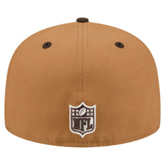 Houston Texans New Era Two-Tone Walnut 59FIFTY Fitted Hat - Light Brown/Dark Brown discount