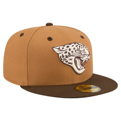 Jacksonville Jaguars New Era Two-Tone Walnut 59FIFTY Fitted Hat - Light Brown/Dark Brown outlet