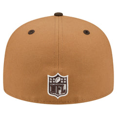 Los Angeles Chargers New Era Two-Tone Walnut 59FIFTY Fitted Hat - Light Brown/Dark Brown discount