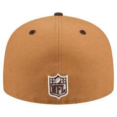 New York Giants New Era Two-Tone Walnut 59FIFTY Fitted Hat - Light Brown/Dark Brown outlet