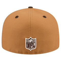New York Jets New Era Two-Tone Walnut 59FIFTY Fitted Hat - Light Brown/Dark Brown outlet