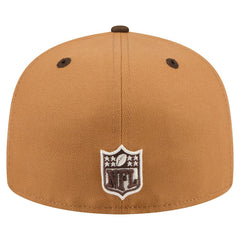Philadelphia Eagles New Era Two-Tone Walnut 59FIFTY Fitted Hat - Light Brown/Dark Brown discount