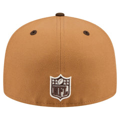 San Francisco 49ers New Era Two-Tone Walnut 59FIFTY Fitted Hat - Light Brown/Dark Brown discount