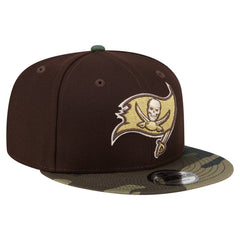 Tampa Bay Buccaneers Adult Burnt Wood Camo 9FIFTY Snapback Hat - Dark Brown sale