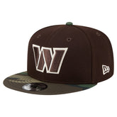 Washington Commanders Adult Burnt Wood Camo 9FIFTY Snapback Hat - Dark Brown on sale
