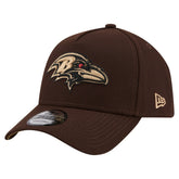 Baltimore Ravens New Era Burnt Wood A-Frame 9FORTY Adjustable Hat - Dark Brown sale