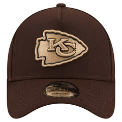 Kansas City Chiefs New Era Burnt Wood A-Frame 9FORTY Adjustable Hat - Dark Brown online