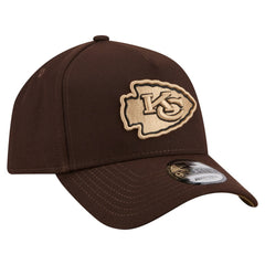 Kansas City Chiefs New Era Burnt Wood A-Frame 9FORTY Adjustable Hat - Dark Brown online