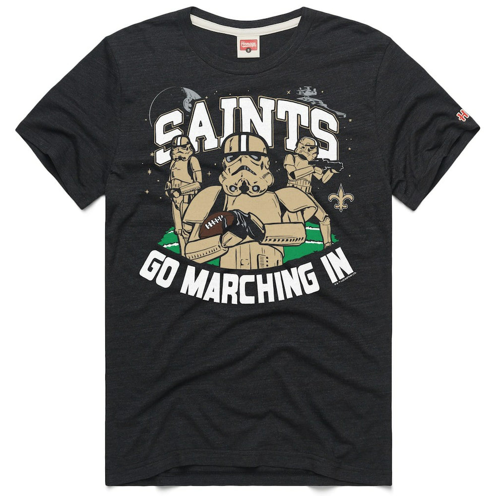 New Orleans Saints Homage Unisex Star Wars x NFL Tri-Blend T-Shirt - Charcoal discount