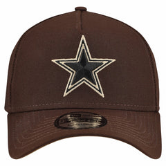 Dallas Cowboys New Era Burnt Wood A-Frame 9FORTY Adjustable Hat - Dark Brown cheap