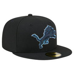 Detroit Lions New Era Color Pop 59FIFTY Fitted Hat - Black discount