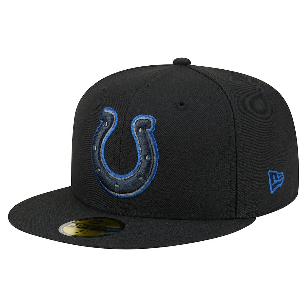 Indianapolis Colts New Era Color Pop 59FIFTY Fitted Hat - Black sale