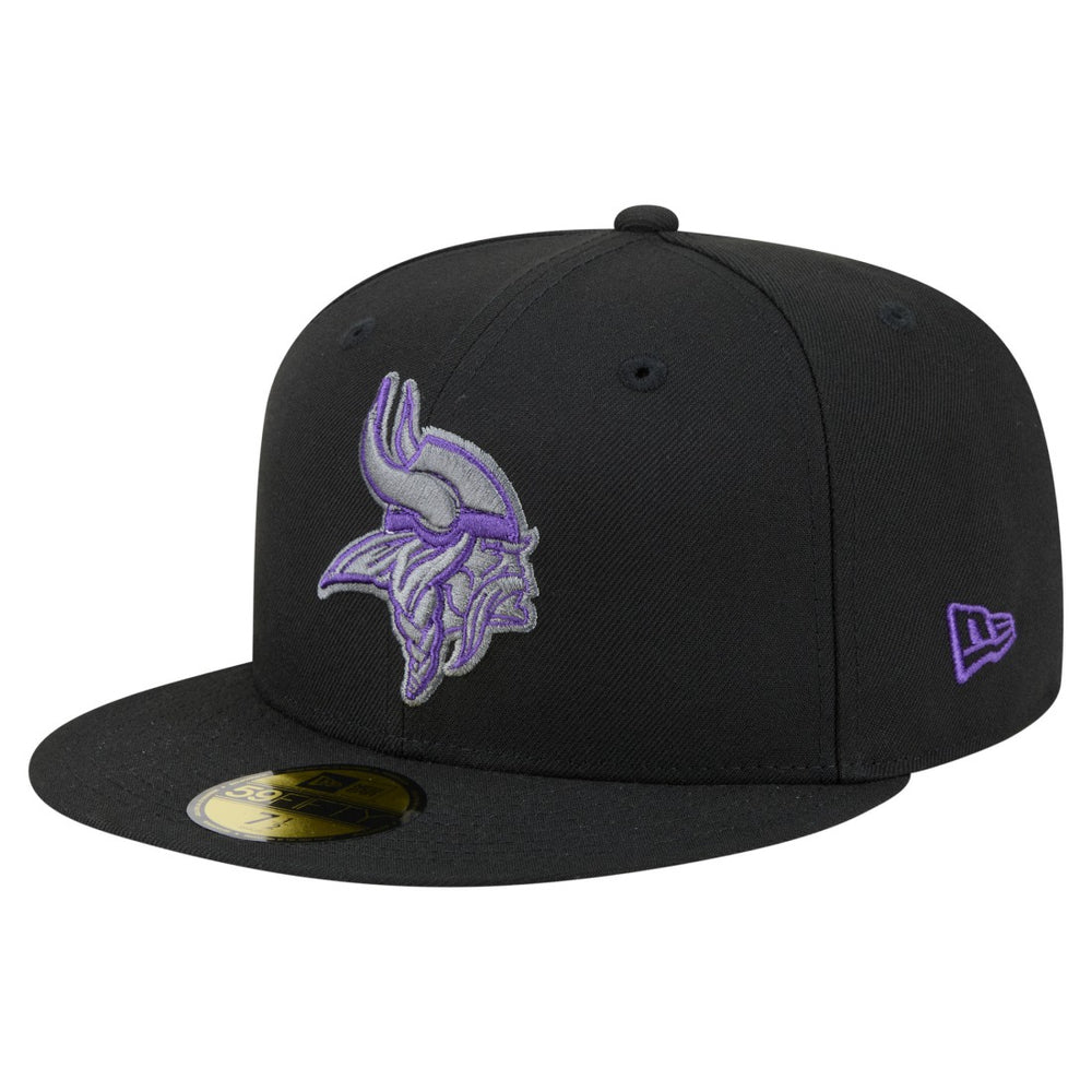 Minnesota Vikings New Era Color Pop 59FIFTY Fitted Hat - Black discount