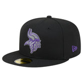 Minnesota Vikings New Era Color Pop 59FIFTY Fitted Hat - Black discount