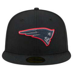 New England Patriots New Era Color Pop 59FIFTY Fitted Hat - Black outlet