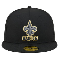 New Orleans Saints New Era Color Pop 59FIFTY Fitted Hat - Black discount