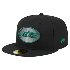 New York Jets New Era Color Pop 59FIFTY Fitted Hat - Black on sale