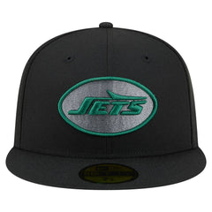 New York Jets New Era Color Pop 59FIFTY Fitted Hat - Black on sale