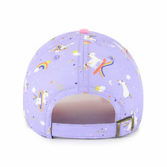 Kansas City Royals Girls Youth Unicorn Clean Up Adjustable Hat Lavender