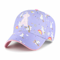Los Angeles Angels Girls Youth Unicorn Clean Up Adjustable Hat Lavender