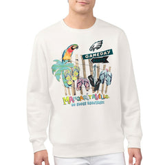 Philadelphia Eagles Margaritaville Gameday Party Fleece Sweatshirt - Cream cheap