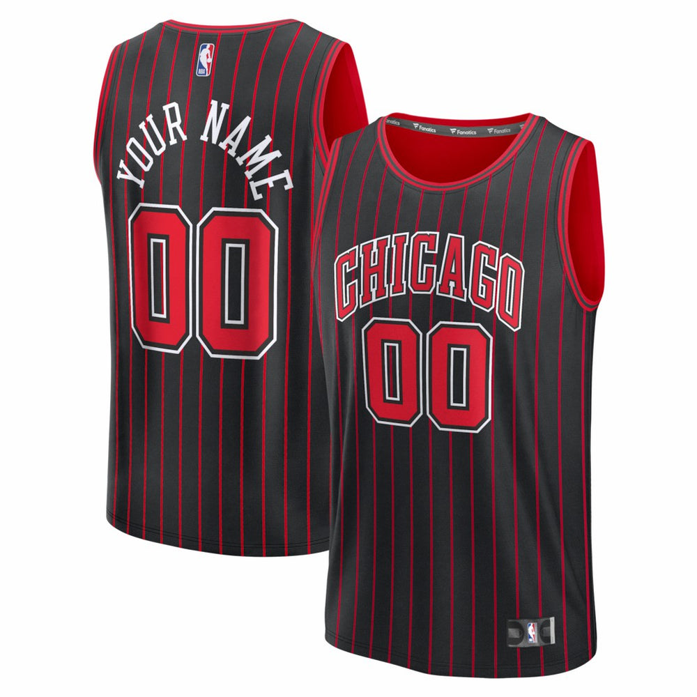 Chicago Bulls Fastbreak Custom Jersey sale - Statement Editi- Black for sale