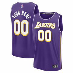 Los Angeles Lakers Youth Fastbreak Custom Jersey - Statement Edition - Purple sale