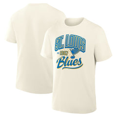 St. Louis Blues Fanatics Male Legacy T-Shirt - Cream T-shirts