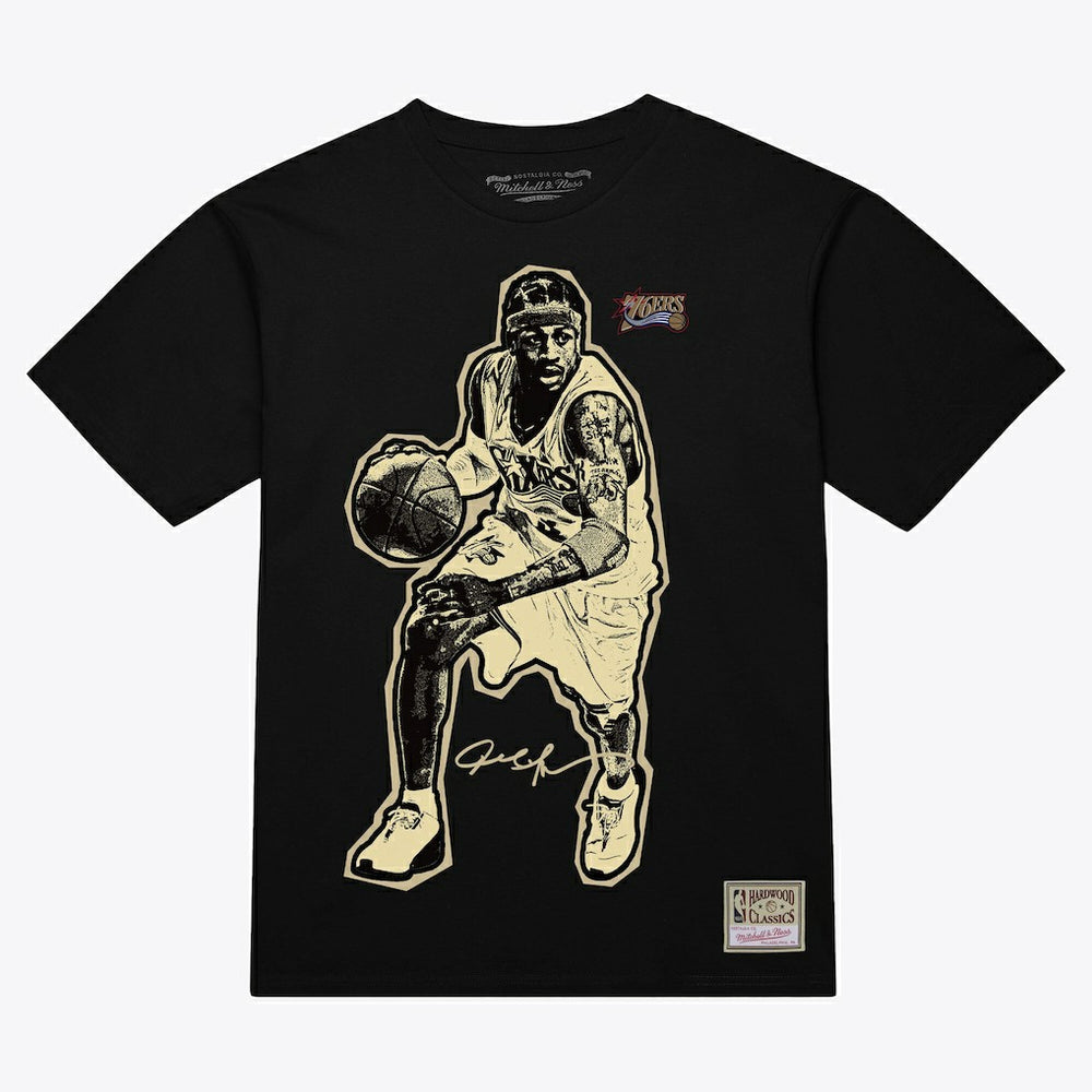Allen Iverson Philadelphia 76ers Unisex Blockbuster Player Graphic T-Shirt - Black online