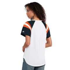 Chicago Bears Starter Women's Game On Raglan Notch Neck T-Shirt - White sale