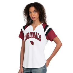 Arizona Cardinals Starter Women's Game On Notch Neck T-Shirt - White outlet