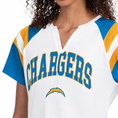 Los Angeles Chargers Starter Women's Game On Notch Neck T-Shirt - White sale