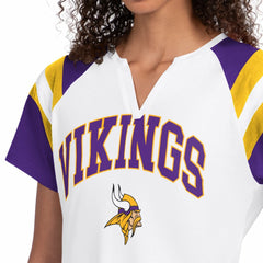 Minnesota Vikings Starter Women's Game On Notch Neck T-Shirt - White discount