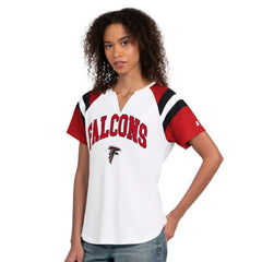 Atlanta Falcons Starter Women's Game On Notch Neck T-Shirt - White cheap