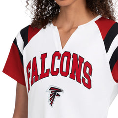Atlanta Falcons Starter Women's Game On Notch Neck T-Shirt - White cheap