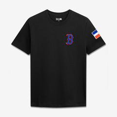 Boston Red Sox Dominican Republic Country Flag T-Shirt Black