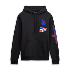 Los Angeles Dodgers Dominican Republic Country Flag Hoodie Black